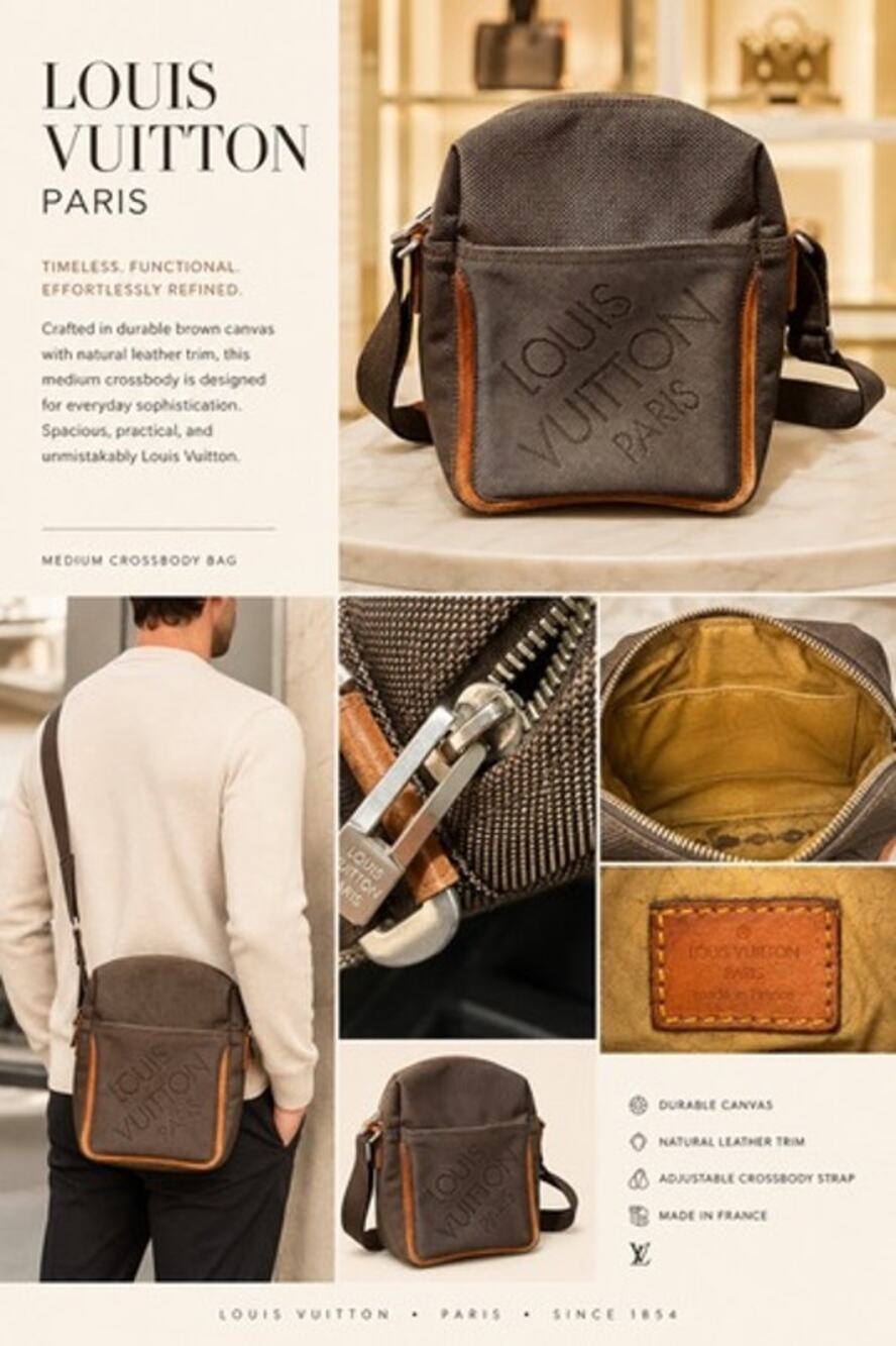 Louis Vuitton Damier Geant Citadin messenger bag*UNISEX*PRE-LOVED GOOD